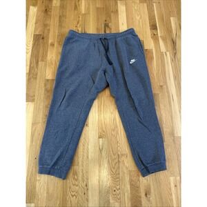 Vintage 90s Gray Nike Sweatpants‎ White Swoosh Cuffed Made In USA XL 36 X 38